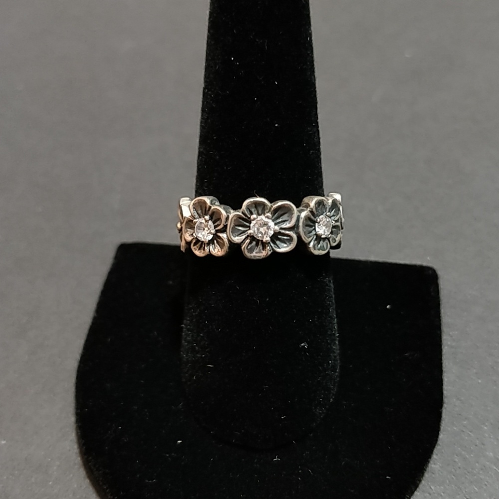 * Flower Hawaiian Ring .925 Sterling Silver